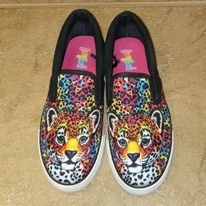 Lisa Frank vans style shoes rainbow
